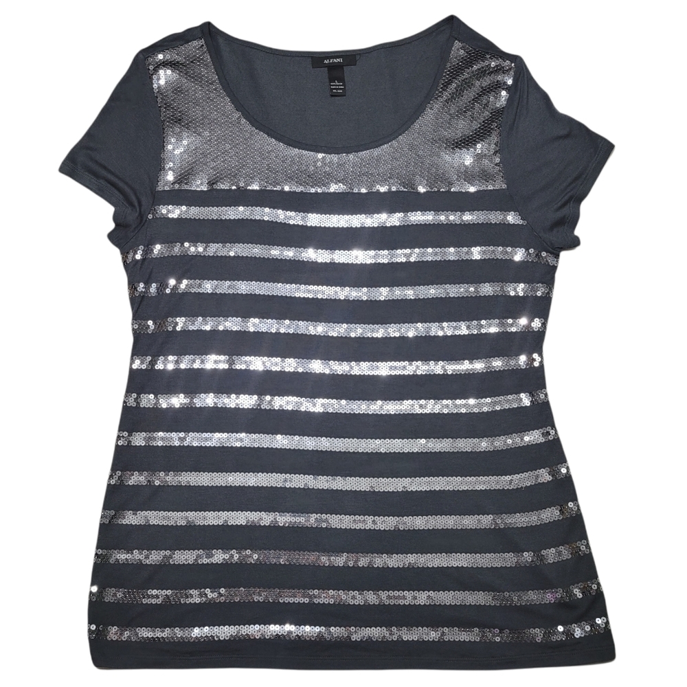Women's Alfani Sequence Top Sz Large